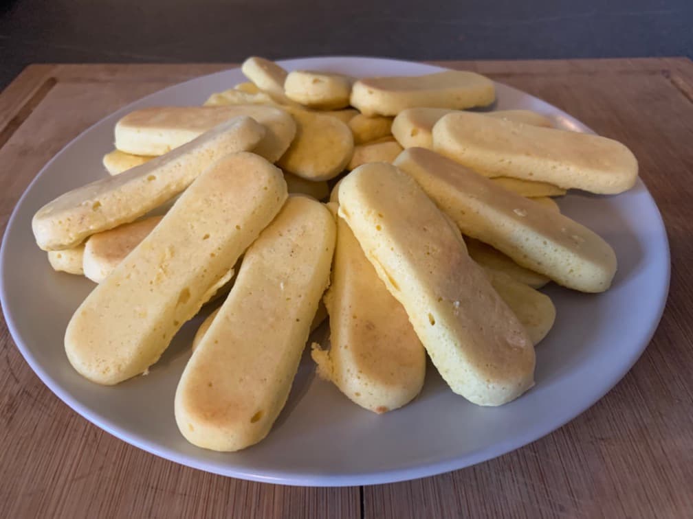 Flourless ladyfingers - low carb and ketogenic